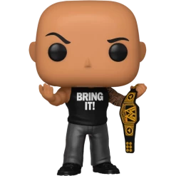 Funko Preorders WWE - The Rock W/Championship Belt Metallic Pop! Vinyl