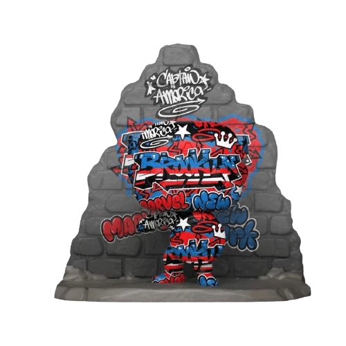 Funko Funko Products Captain America - Grafitti Deco Pop! Deluxe 3 Funko Funko Products Captain America - Grafitti Deco Pop! Deluxe
