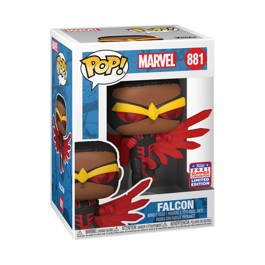 Funko Marvel Comics - Falcon SDCC 2021 Pop! Vinyl 3 Funko Marvel Comics - Falcon SDCC 2021 Pop! Vinyl