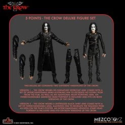 Mezco Toyz Preorders The Crow - Crow 5 Points Deluxe Action Figure Set