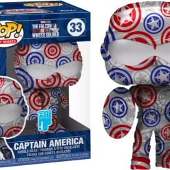 Funko Preorders The Falcon And The Winter Soldier - Capt.America Patriotic (Artist) US Exc Pop! W/Protector