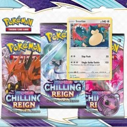Prolectables POKÉMON TCG Sword And Shield - Chilling Reign Three Booster Blister Trading Card Games