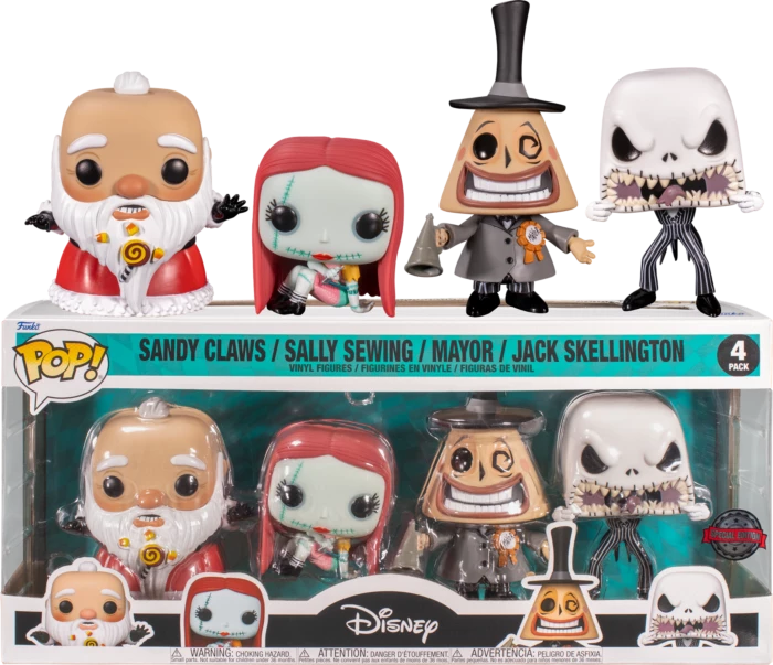 Funko The Nightmare Before Christmas - Pop! Vinyl 4-Pack 3 Funko The Nightmare Before Christmas - Pop! Vinyl 4-Pack