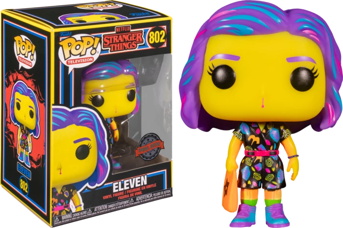 Funko Stranger Things - Eleven Mall Black Light Pop! Vinyl 3 Funko Stranger Things - Eleven Mall Black Light Pop! Vinyl