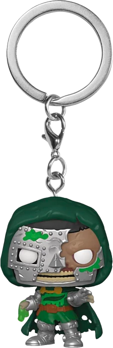Funko Marvel Zombies - Dr Doom Pocket Pop! Keychain 3 Funko Marvel Zombies - Dr Doom Pocket Pop! Keychain
