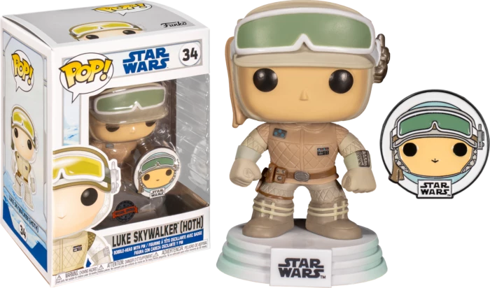 Funko Star Wars: Across The Galaxy - Luke Skywalker Hoth Pop! Vinyl With Pin Preorders