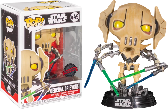 Funko Preorders Star Wars - General Grievous Metallic Pop! Vinyl 3 Funko Preorders Star Wars - General Grievous Metallic Pop! Vinyl