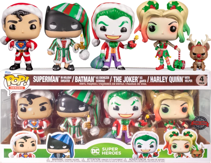 Funko DC Comics - Holiday Pop! Vinyl 4-Pack Preorders