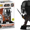 Funko Star Wars: The Mandalorian - Mandalorian With DarkSaber Glow Metallic US Excl Pop! Vinyl Preorders