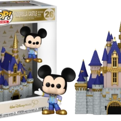 Funko Disney World - Cinderella Castle With Mickey Mouse 50th Anniversary Pop! Town