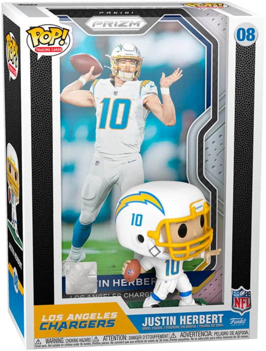Funko NFL - Justin Herbert Pop! Trading Card 3 Funko NFL - Justin Herbert Pop! Trading Card