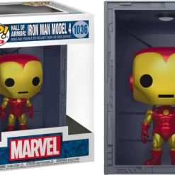Funko Marvel Comics - Hall Of Armor: Iron Man Model IV Metallic Pop! Deluxe