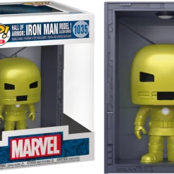 Funko Marvel Comics - Hall Of Armor: Iron Man Model 1 Golden Armor Metallic Pop! Deluxe