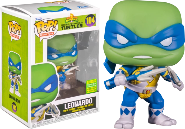 Funko Preorders TMNT X MMPR - Leonardo SDCC 2022 Exclusive Pop! Vinyl 3 Funko Preorders TMNT X MMPR - Leonardo SDCC 2022 Exclusive Pop! Vinyl