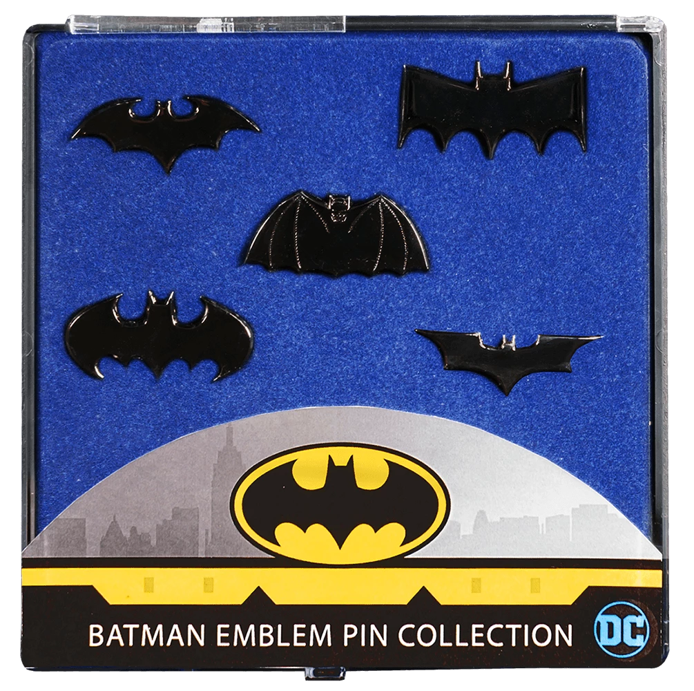 Ikon Collectables Preorders Batman - Batman Emblem Black Chrome Pin Collection
